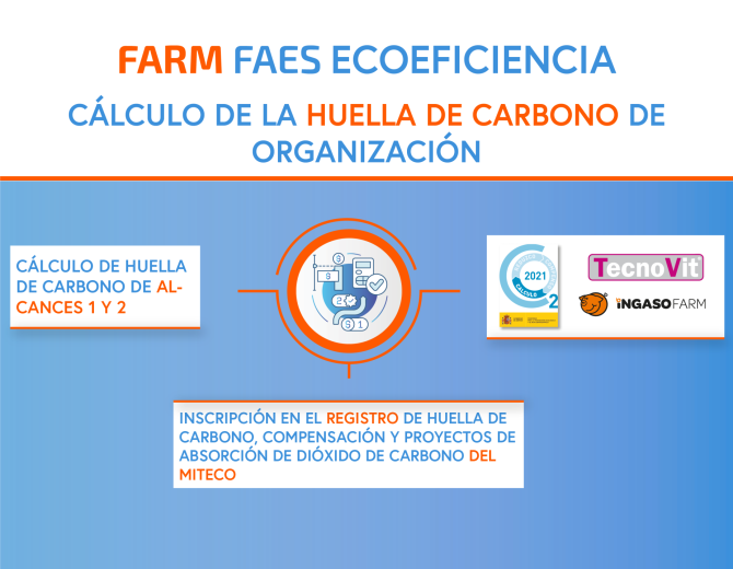 AS EMPRESAS DA FARM FAES RENOVAM O REGISTO DA SUA PEGADA DE CARBONO NO MITECO COM O SELO 